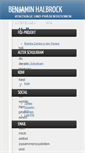 Mobile Screenshot of benjamin-halbrock.de
